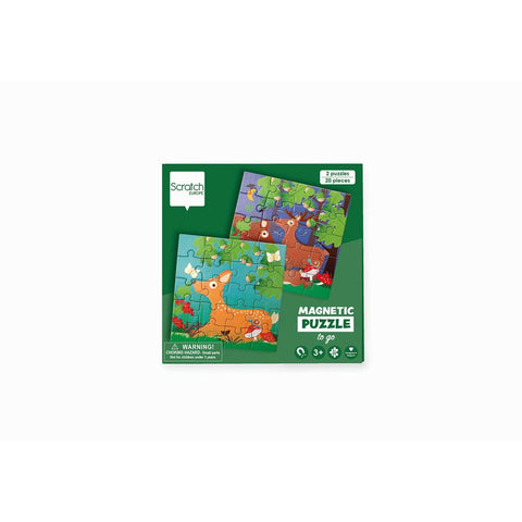 Scratch - Magnet Puzzle Forest Animals 🌳🐾 Perfect Gift for Animal Lovers!