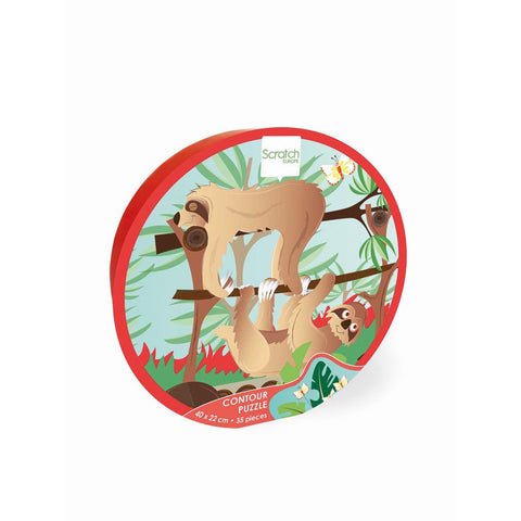 Scratch - Mini Shape Puzzle Sloth 35 Pieces 🧩🦥