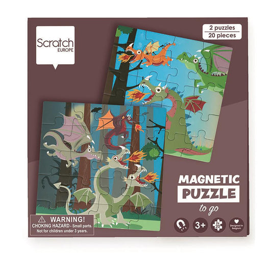 Scratch - Travel Magnet Puzzle Dragon 20 Pieces 🧩✈️