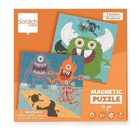 Scratch - Travel Magnet Puzzle Monster 20 Pieces 🧩✈️ Magnify your fun!