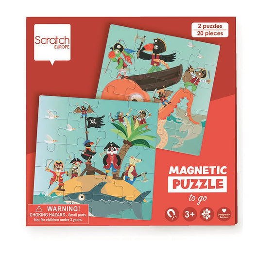 Scratch - Travel Magnet Puzzle Pirates 20 Pieces 🏴‍☠️