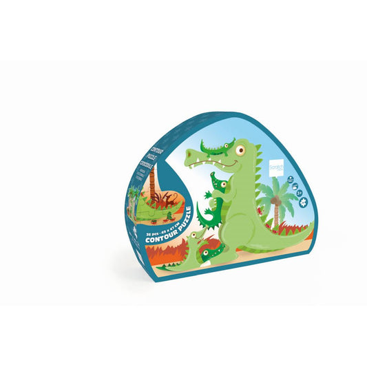 Scratch - Shape Puzzle Crocodile 36 pieces 🐊 Fun and Educational Toy