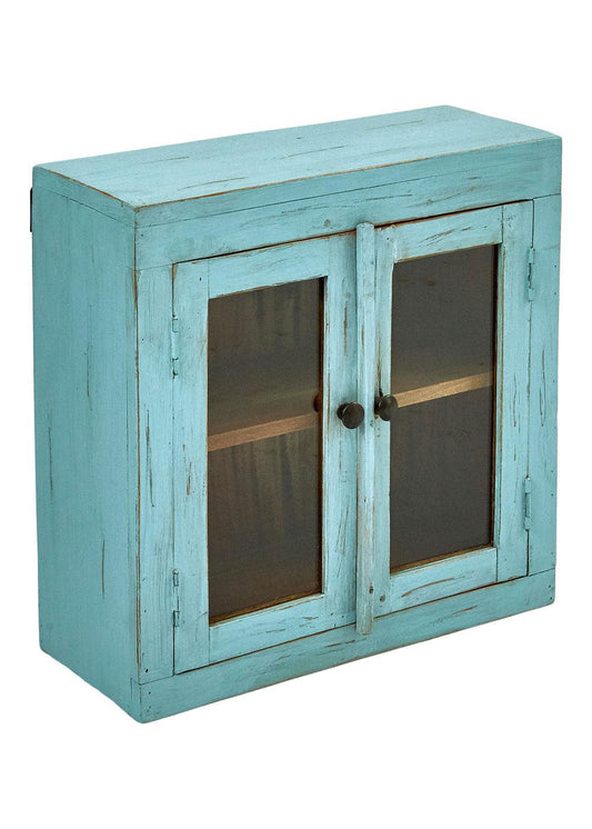 Sjælsø Nordic BLUE WALL CABINET MADE OF RECYCLED WOOD - AlpsDiscovery