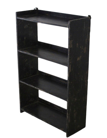 Sjælsø Nordic BOOKCASE MADE OF RECYCLED WOOD, BLACK. - AlpsDiscovery