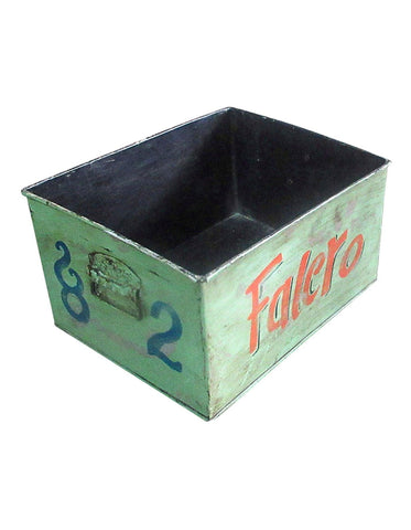 Sjælsø Nordic IRON BOX WITH HANDPAINTED TEXT - EACH IS UNIQUE. - Set of 4 - AlpsDiscovery