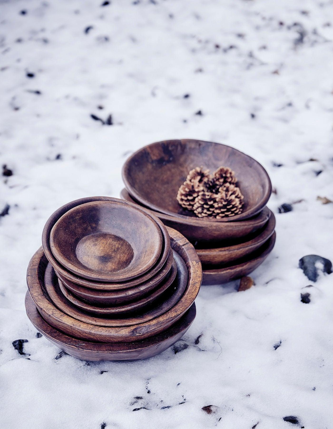 Sjælsø Nordic ORIGINAL WOODEN BOWL - Set of 4 - AlpsDiscovery