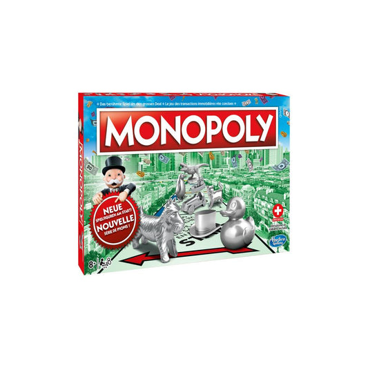 HASBRO GAMING - Monopoly CH-Wydanie - Klasyczna zabawa dla wszystkich! 🎲🏠✨