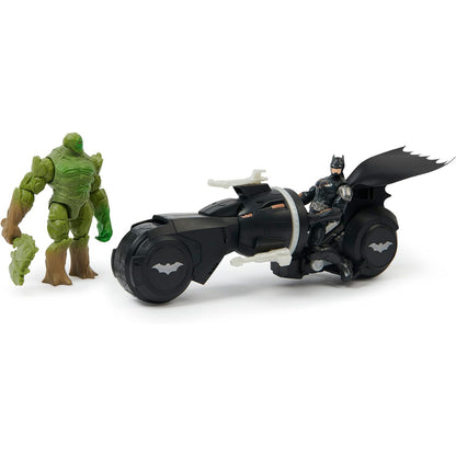 Spin Master - Batman Batcycle avec Figurines - Une Épique Action Héroïque Vous Attend ! 🦇💥