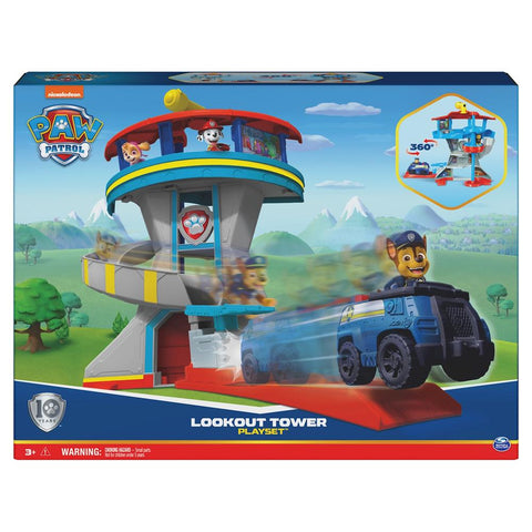 Spin Master - Paw Patrol Lookout Tower Playset - Missioni di salvataggio emozionanti ti aspettano! 🚓🐾