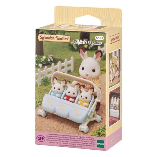 Epoch - Sylvanian Families Potrójny Wózek - Przytulne Przygodowy Czekają! 🍼✨