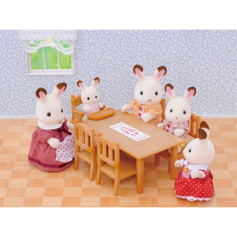 Epoch - Sylvanian Families Spisesæt - Skab Charmerende Familieøjeblikke 🍽️🐰