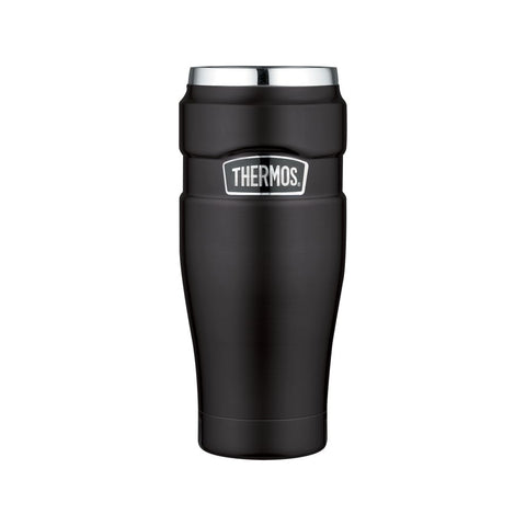 Thermos - Tazza Isolata Stainless King Nera 0,47 lt. - Mantieni le tue Bevande Calde o Fredde! ☕❄️