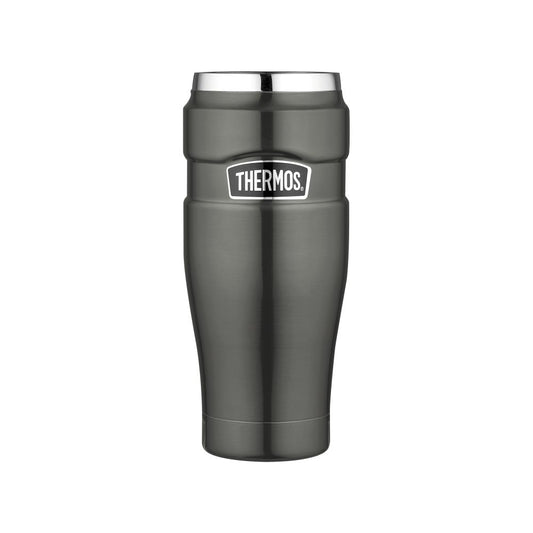 Thermos - Tazza Isolata In Acciaio Inossidabile King Grigio 0,47 lt - Tieni Le Tue Bevande Calde O Fredde! ☕❄️