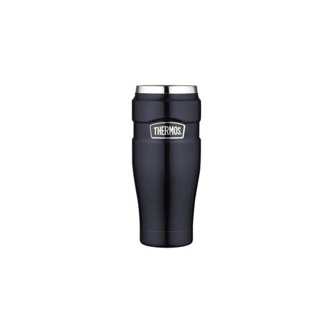 Thermos - Isolert Kopp Rustfritt Stål Konge Midnatt Blå 0,47L - Hold Drikkene Dine Varme & Kjølige! ☕️❄️