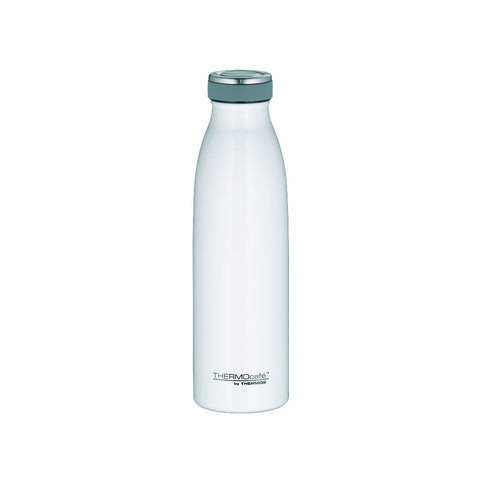 Thermos - Bottiglia TC, Bianca, 0.5 lt. Acciaio Inossidabile Spazzolato - Rimani Fresco In Movimento! 🥤✨