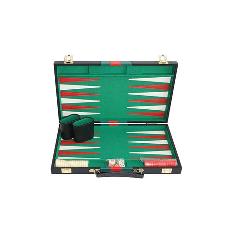 WEIBLE - Backgammon-fodral, svart - Klassisk elegans för spelnätter ♟️🖤