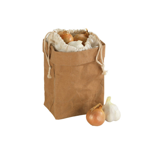 Wenko - Small Brown/Beige Storage Bag - Stylish Organization Made Easy 📦👜