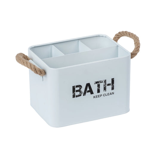 Wenko - Badbox Gara with 4 Divisions White - Keep It Tidy! 🛁✨