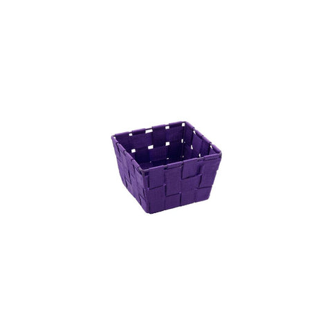 Wenko - Bath Basket Adria Mini, Sq. Purple - Chic Organization for Your Space 🛁💜