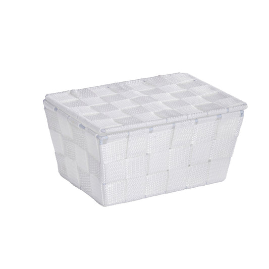 Wenko - Bad Basket Adriatic with Lid White - Stylish Storage Solution! 🧺✨