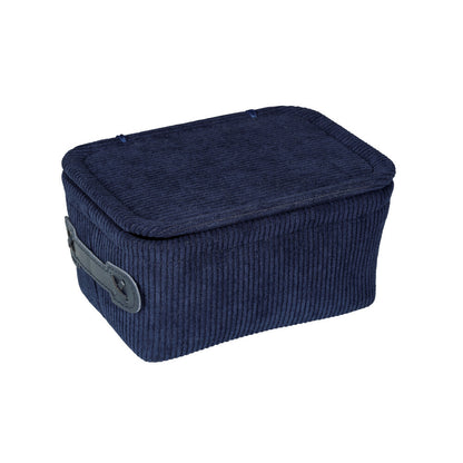 Wenko - Bathroom Basket Anela Dark Blue - Chic & Functional Organization for Your Space 🌊✨