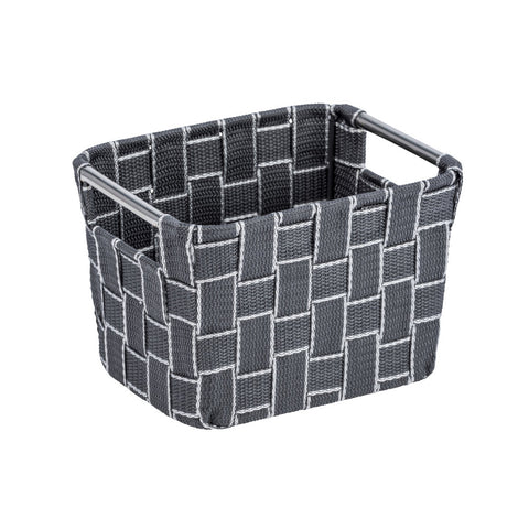 Wenko - Bath Basket Fedra M, Charcoal - Elegant Organizing Made Easy 🛁🧴