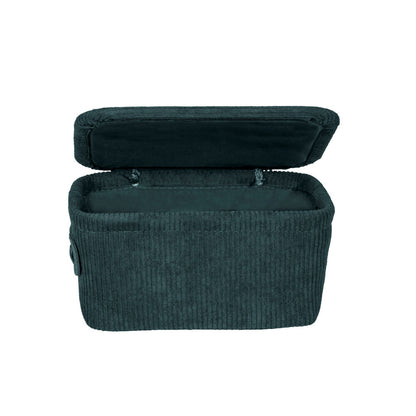 Wenko - Basket with Lid Anela Dark Green - Chic & Functional Organization 🌿🧺✨