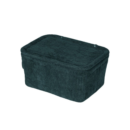 Wenko - Basket with Lid Anela Dark Green - Chic & Functional Organization 🌿🧺✨