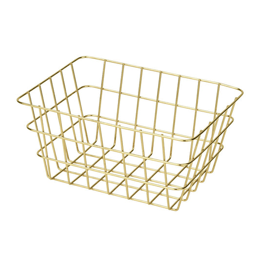 Wenko - Bath Basket Viana Gold - Chic & Functional Organizer 🛁✨