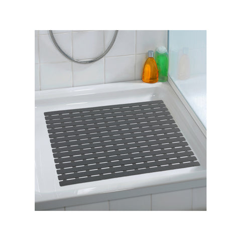 Wenko - Shower Mat Arinos, Gray - Stylish Comfort for Your Bathroom 🚿✨