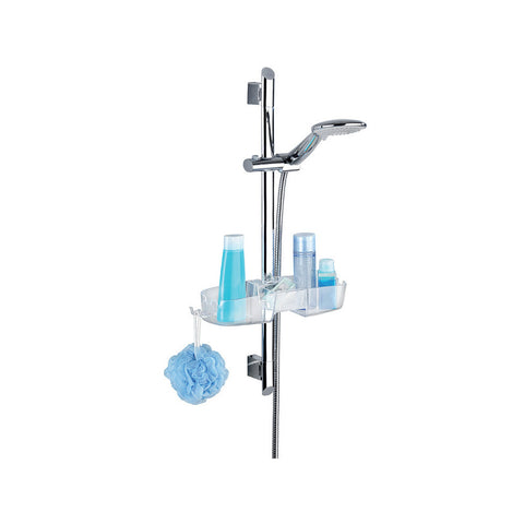 Wenko - Shower Rod Caddy Premium Transparent - Organize Your Shower in Style! 🚿✨