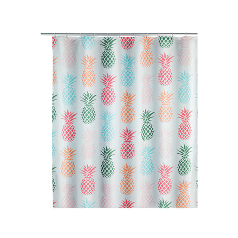 Wenko - Pineapple Polyester Shower Curtain - Tropical Vibes for Your Bathroom! 🍍🛁✨