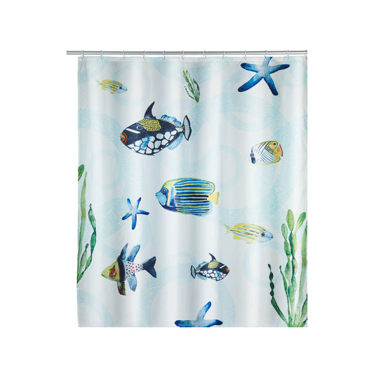 Wenko - Shower Curtain Aquaria Polyester - Transform Your Bathroom! 🚿✨