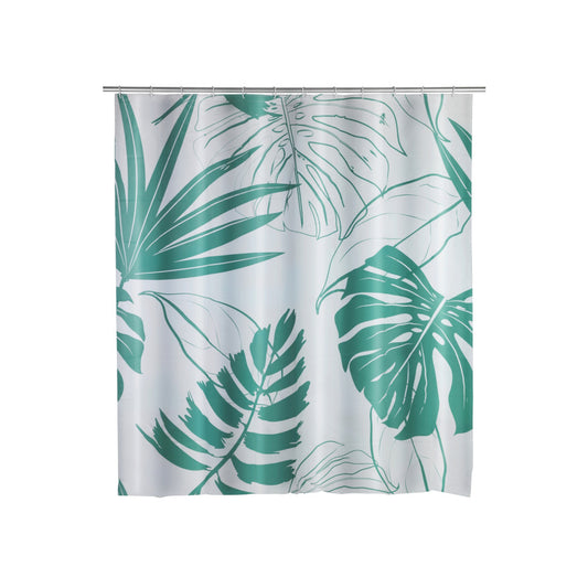 Wenko - Shower Curtain Brazil Green PEVA - Refresh Your Bathroom with Vibrant Style 🇧🇷💧