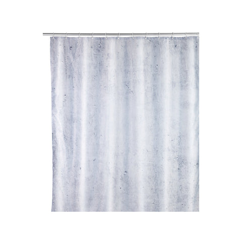 Wenko - Shower Curtain Concrete Polyester - Transform Your Bathroom! 🚿✨