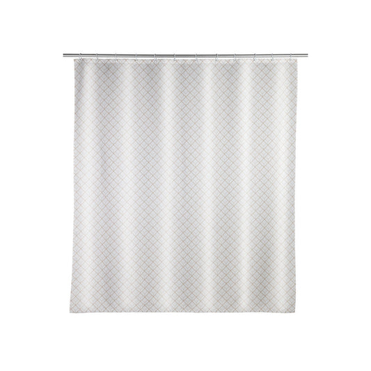 Wenko - Shower Curtain Cubique 180x200 cm - Stylish & Waterproof Decor 🚿✨