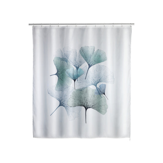 Wenko - Shower Curtain Ginkgo Polyester - Refresh Your Bathroom Oasis! 🌿🚿