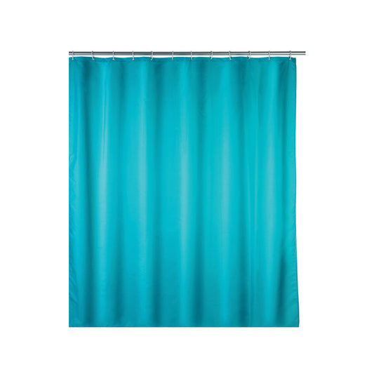 Wenko - Light Blue Polyester Shower Curtain - Stay Fresh & Stylish! 🚿💧✨