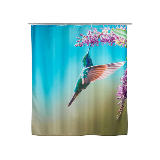 Wenko - Shower Curtain Managua 180x200 cm - Transform Your Bathroom 🌧️✨