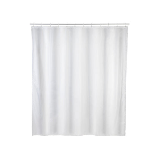 Wenko - Solid White Shower Curtain - Elegant & Clean Look for Your Bathroom 🚿✨