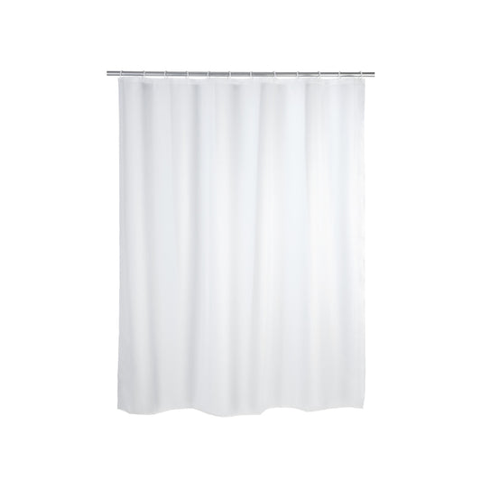 Wenko - Shower Curtain Solid White - Transform Your Bathroom 🚿✨