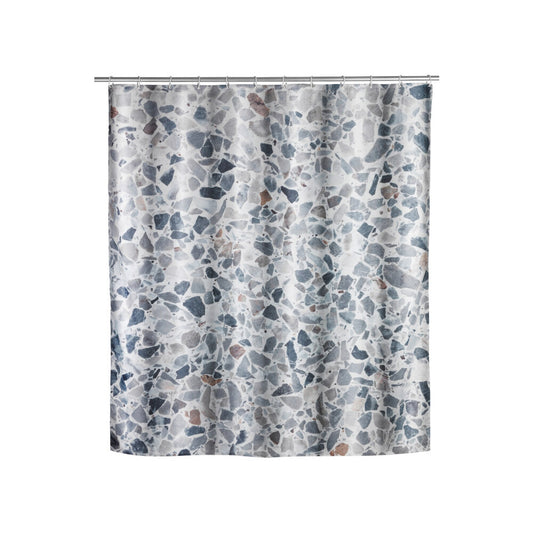 Wenko - Terrazzo Polyester Shower Curtain - Elevate Your Bathroom Style! 🛁✨