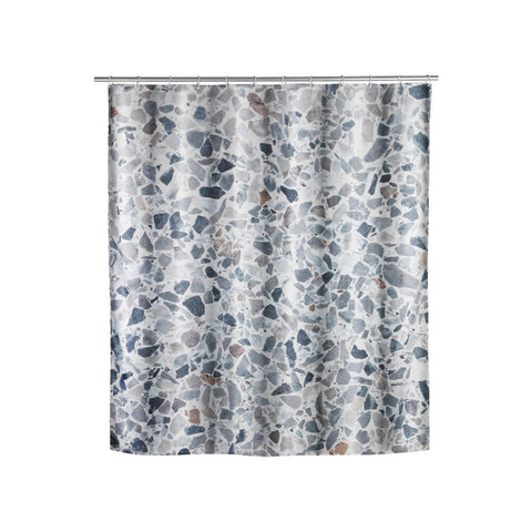 Wenko - Terrazzo Polyester Shower Curtain - Elevate Your Bathroom Style! 🛁✨