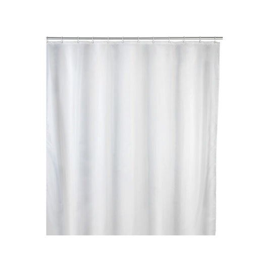 Wenko - Elegant Plain White Polyester Shower Curtain - Transform Your Space! 🌟🚿