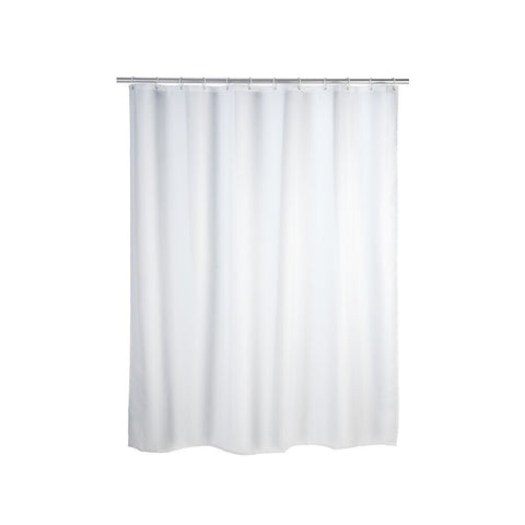 Wenko - Shower Curtain Plain White - Transform Your Bathroom ✨🚿