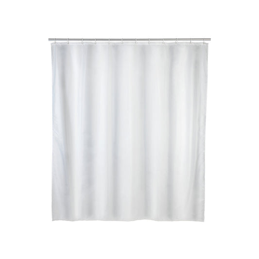 Wenko - Solid White Polyester Shower Curtain - Stylish & Functional for Your Bathroom 🛁✨