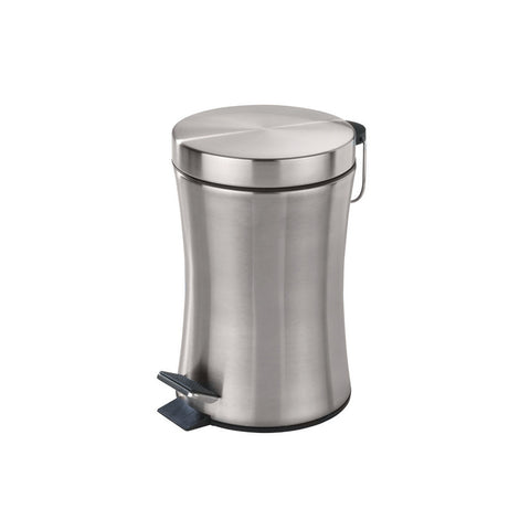 Wenko - Stainless Steel Cosmetic Pedal Bin - Elegant 3L Trash Can ✨