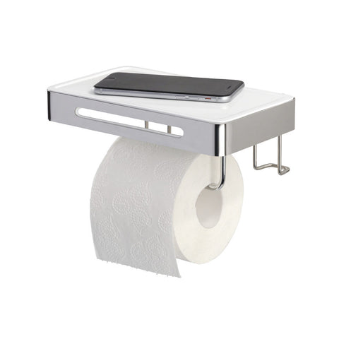 Wenko - Stainless Steel Toilet Paper Holder with Shelf - Style & Convenience for Your Bathroom 🛁✨