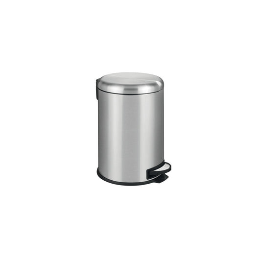 Wenko - Stainless Steel Step Bin Leman Easy-Close 20 Liters - Sleek & Hassle-Free Waste Solution! 🗑️✨