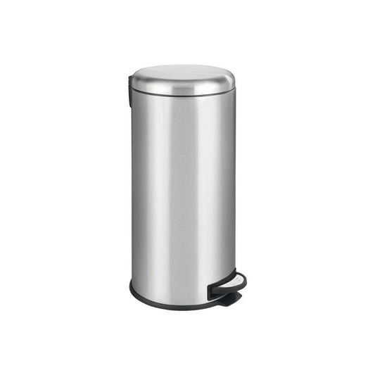 Wenko - Stainless Steel Step Garbage Can Leman Easy-Close 30 Liters - Sleek & Convenient for Your Home! 🗑️✨